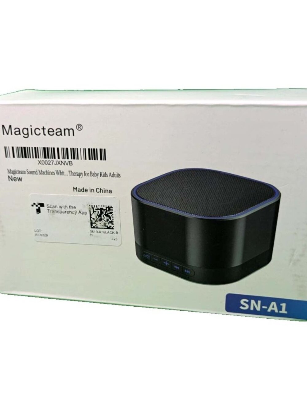 Magicteam SN-A1 White Noise Sound Machine, Black (X0027JXNVB)